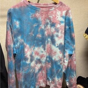 Tie-Dye Sweatshirt - Blue and Pink